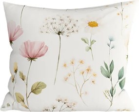 Fata de perna din bumbac PETALUNE POLY 45x45 cm, crem