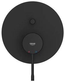 Baterie cada - dus incastrata Grohe Essence negru mat fara corp ingropat