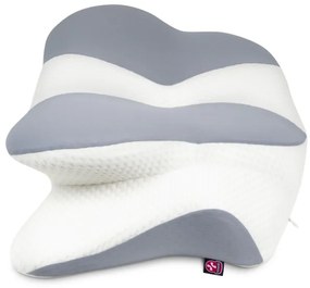 Pernă anatomică CONNECT IT CFH-6032-WH Gemini alb/gri