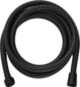 Furtun de duș din oțel inoxidabil negru, 200 cm