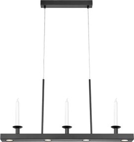 Lustră neagră LED cu intensitate reglabilă din metal Dining – Markslöjd