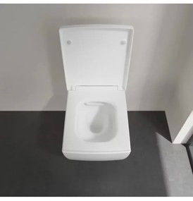 Capac WC, Villeroy&amp;Boch Memento 2.0, cu inchidere lenta, Alb Alpin, 8M24S101