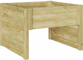 vidaXL Garaj pentru Cositoare Gazon Maro 79 x 73 x 56 cm