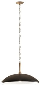 Lustră pe lanț Kichler KL-DELAROSA-P-BK DELAROSA 1xE27/60W/230V negru/alamă