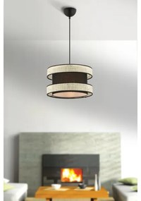 Pendul pe cablu HALO 1xE27/60W/230V negru/crem