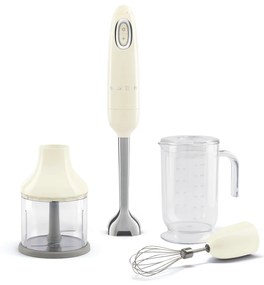 Blender SMEG HBF03 cu accesorii, 700W, crema - Smeg