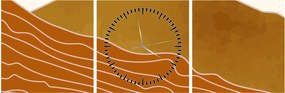 Tablou - Muntele de design Spacefrog N⁰1 (cu ceas) (90x30 cm)