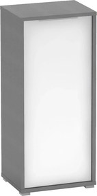 Dulap RIOMA NEW TYP 10, gri grafit/alb, DTD laminat, cu o usa, 50x38x1