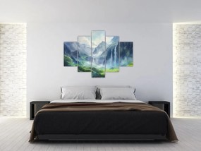 Tablou - Valea cascadelor (150x105 cm)