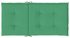 Perne scaun de gradina, 2 buc., verde, 100x50x3 cm 2, Verde, 100 x 50 x 3 cm