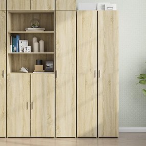 vidaXL Dulap înalt, stejar sonoma, 30x42,5x185 cm, lemn prelucrat