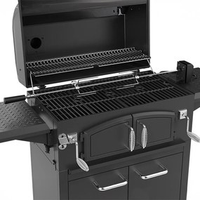 Frigare + rotisor cu motor electric 220V pentru grătar RANGLER