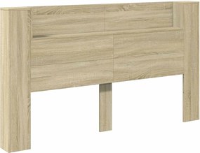 vidaXL Tăblie cap Stejar Sonoma 180 x 16,5 x 103,5 cm Lemn compozit