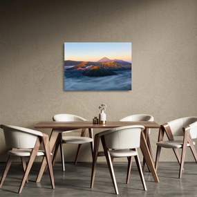 Tablou pe sticlă cu muntele Bromo în Indonesia (70x50 cm)