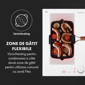 Klarstein Delicatessa 60 Hybrid, plita încorporabila, cu inductie, 4 zone, 7000 W