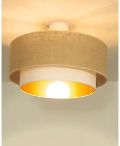 Lustră aplicată SARTA 1xE27/60W/230V alb/iută