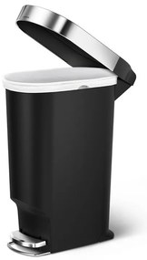 Coș cu pedale Slim 40 l, negru