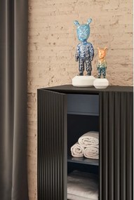 Comodă Teulat Doric, lățime 92 cm, negru