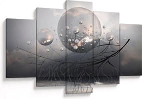 Tabloul bilelor abstracte (150x105 cm)