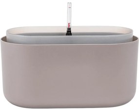 Jardinieră cu auto-irigare Plastia, maro,31 x 16 cm