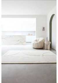 Covor alb din lână 120x170 cm Olsen – Asiatic Carpets