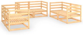 3075439 vidaXL Set mobilier de grădină, 6 piese, lemn masiv de pin