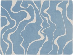 Pătură albastră/crem 150x200 cm Felu – noo.ma