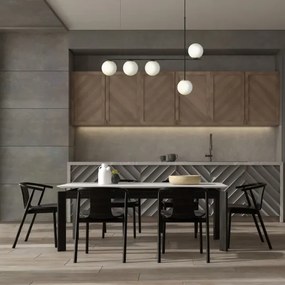 Lustră pe cablu SILIA 5xG9/12W/230V negru