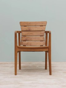 Scaun de exterior din lemn de tec „Lisbonne”, H 87 cm