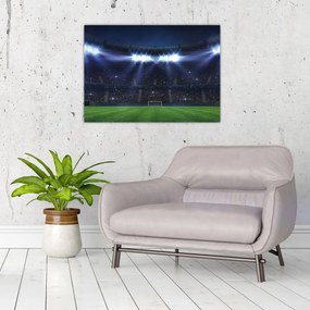 Tablou pe sticlă - Stadion de fotbal (70x50 cm)