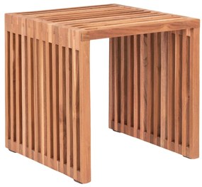 Pego masă mică, lemn de tec, natural, 40x40x40 cm