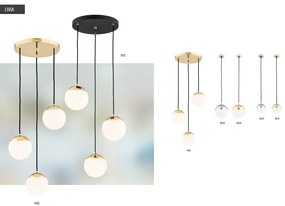 Pendul design modern LIVIA 12cm alama