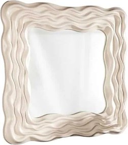 Oglinda decorativa design modern Wave 90cm greige