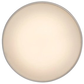 Mini Plafoniera LED cu lumina ambientala in sus Ovidia alb D-14cm