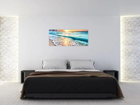 Tablou - Plaja de la mare (120x50 cm)