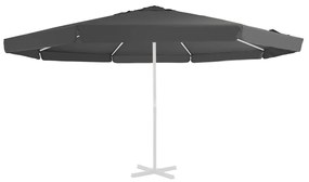 vidaXL Pânză de schimb umbrelă de soare de exterior, antracit, 515 cm