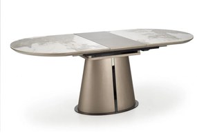 Masa extensibila Robinson marmura bej/cappuccino - L160-200 cm