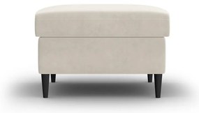 Taburet bej cu tapițerie din catifea Kyoto – Cosmopolitan Design