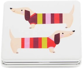 Oglindă cosmetică de mărire 7x7 cm Sausage Dog – Rex London