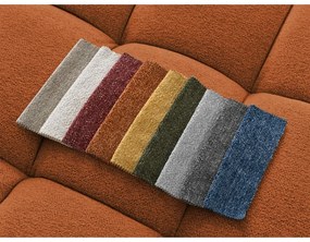 Canapea teracotă cu tapițerie din chenille 278 cm Everest – Bobochic Paris