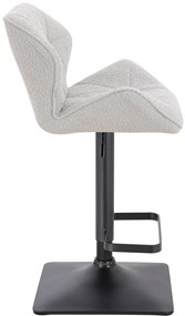 HR111KW Scaun Gri  Boucle cu Bază Neagră