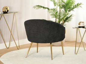 Fotoliu Carma F (negru + auriu). 1109980