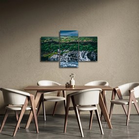 Tablou cu cascade în natură (90x60 cm)