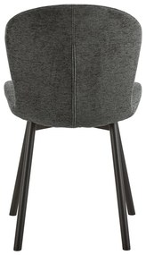 Scaun de dining gri închis Esra – Actona