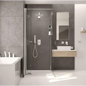 Paravan de dus Deante Kerria Plus crom 110x200 cm