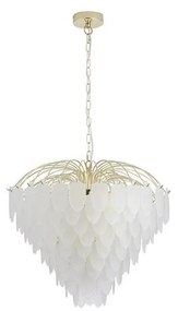 Searchlight FEATHER - Candelabru suspendat pe lanț, 10 x E14 / 60W / 230V - 48970-10SB