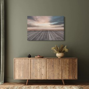 Tablou - Pier la apus de soare (90x60 cm)