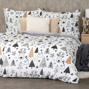 Lenjerie pat din microflanelă 4Home Nordic forest, 160 x 200 cm, 70 x 80 cm, 160 x 200 cm, 70 x 80 cm