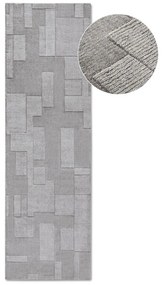 Covor tip traversă gri țesut manual din lână 80x250 cm Wilhelmine – Villeroy&amp;Boch