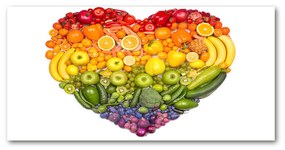 Tablou sticlă acrilică Inima de legume
